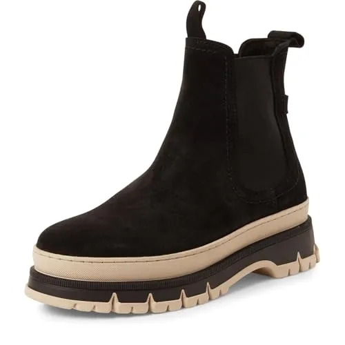 Tamaris Damen Stiefel Leder schwarz 39 - Wanderschuhe aus hochwertigem Leder mit modernem Design und bequemem Wechselfußbett für optimalen Komfort. Ideal für Herbst und Winter, perfekt für lässige Freizeitlooks.