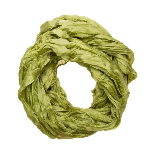Knitterschal XXL Seidenschal in Olivgrün 180x90cm - Eleganter XXL Schal aus 100% Seide, ideal für jedes Outfit. Perfekt für Damen und vielseitig einsetzbar in allen Jahreszeiten. Ein stilvolles Accessoire mit einzigartigem Crash-Effekt.