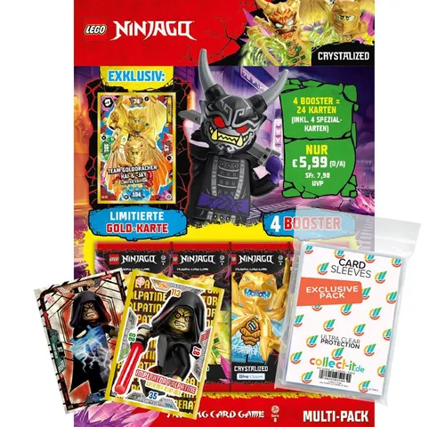 Blue Ocean Sammelkarte LEGO Ninjago Serie 8 1 Multipack (zufäll. Auswahl) + Collect-it Hüllen