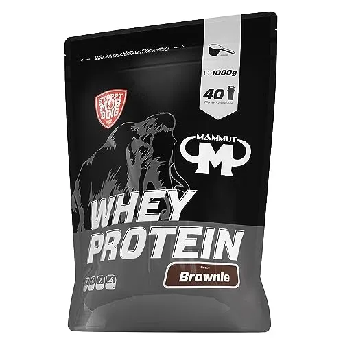 Mammut Nutrition Whey Protein Pulver Brownie – 1kg in schwarz von Mammut Nutrition