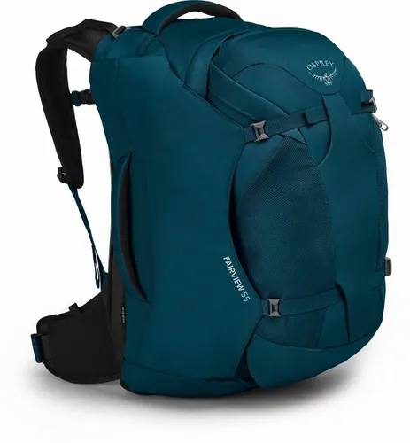Fairview 70 Rucksack blaugrün, 70 Liter - Rucksack für Outdoor und Sport, aus 450D recyceltem Polyester, mit großzügigem 70 Liter Volumen für alle Abenteuer.