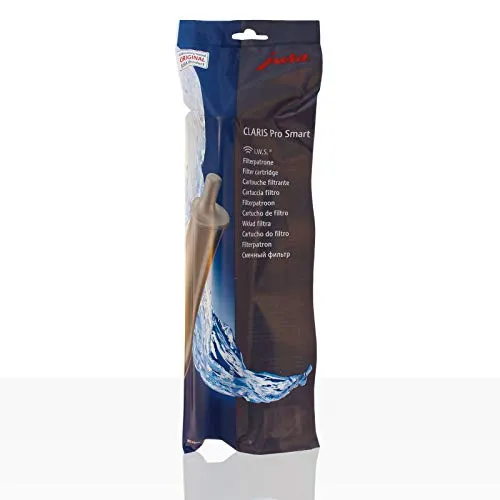 Jura Claris Pro Smart Filterpatrone 72819 - 4 Stück - Wasserfilterkartuschen für Trinkwasser, sorgt für perfektes Kaffeearoma durch frisches Wasser und automatische Filtererkennung für Professional-Vollautomaten.