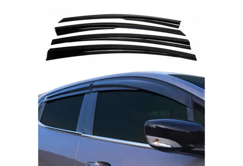 OMAC Lüftungsgitter 4x Windabweiser für VW Passat B7 (2010-2015) - Lüftungsgitter für VW Passat B7, aerodynamisches Design reduziert Windgeräusche, einfache Montage ohne Bohren, waschstraßensicher und langlebig.