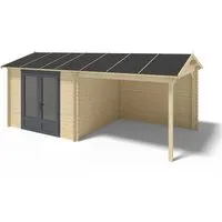 Altanka Gartenhaus Gerätehaus 17.4 m2 5.79x3 m 28 mm DOM640