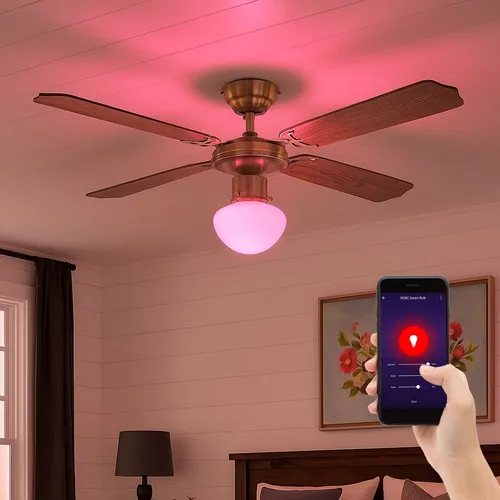Smart Home LED Deckenventilator mit App- und Sprachsteuerung
