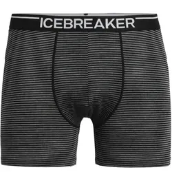 Icebreaker Anatomica Boxershort aus Merinowolle - Herren Laufunterwäsche in Gritstone Heather Grau, ideal für Alltag und Sport. Die anatomische Passform und Corespun-Merino regulieren die Körpertemperatur und bieten höchsten Komfort.