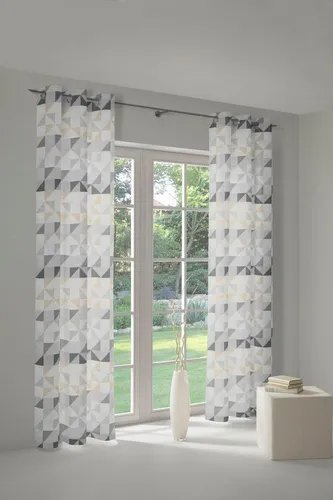 Wirth Vorhang Berlare - Blickdichter Jacquard mit Ösen - Der stilvolle Berlare Vorhang bringt frischen Wind in Ihr Zuhause! Aus hochwertigem Jacquard gefertigt, sorgt er für eine moderne Atmosphäre. Ideal zur Raumgestaltung und in verschiedenen Varianten erhältlich.