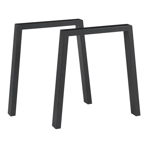 [en.casa] Tischbeine Kraftisried 72 x 70 cm - Höhenverstellbar - Möbelfüße aus robustem pulverbeschichtetem Stahl, höhenverstellbar für maximale Stabilität und ideal für DIY-Projekte in modernem Design.