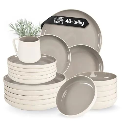 Geschirrsets Grau von Moritz & Moritz