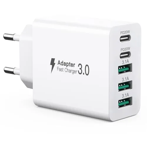 USB C Ladegerät 50W mit 5 Ports – Ideal für schnelles Laden