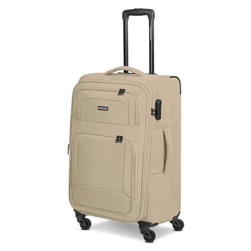 Smartbox Weichgepäck-Trolley Edition 04 - Koffer aus strapazierfähigem Polyester mit 4 Rollen, Dehnfalte für zusätzlichen Platz und inkludiertem Zahlenschloss für sicheres Reisen.