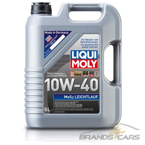L LITER LIQUI MOLY MoS2 LEICHTLAUF 10W-40 MOTOR-ÖL MOTOREN-ÖL 32053747 5