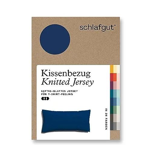 Adam Matheis Kissenbezug Knitted Jersey BL 40x80 cm blau