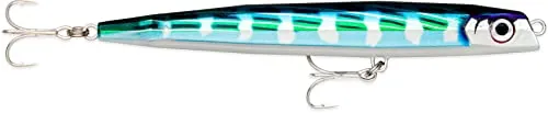 Rapala Flash-X Dart 14cm 42g - Hochwertiger Meereswobbler in HD Bonito - Sonstiges Angelzubehör mit prismatischem Design, ideal für weite Würfe und starke Raubfische. Der Flash-X Dart verführt mit flatterndem Abtaumeln und reflektiert Licht, um Fische aus großer Entfernung anzulocken.