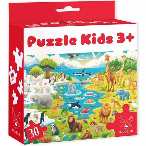 Puzzle 30 Kids Dzikie Zwierzęta 3+ Kangur 5905723442692
