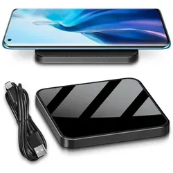 Kabelloser Qi Charger 15W Wireless Laden Xiaomi Mi 11 Ultra 10 Pro 9 Ladestation - Schwarz
