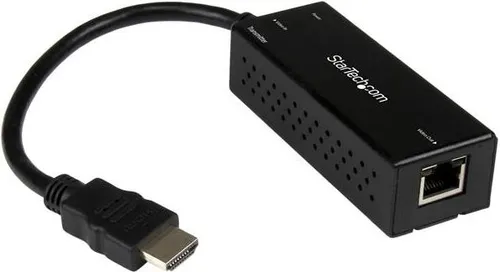 StarTech.com HDBaseT Extender Kit - HiFi-Kabel mit kompaktem Transmitter für einfache Installation und herausragende UHD-Bildqualität bis zu 4K über bestehende CAT5/CAT6/CAT7-Infrastruktur.
