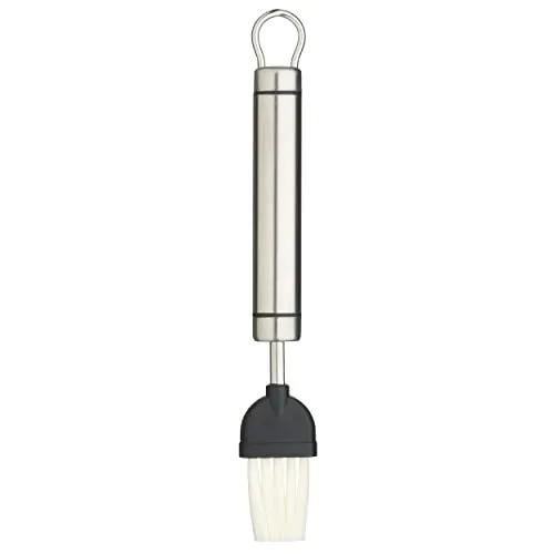 KitchenCraft Backpinsel / Küchenpinsel mit Borsten aus Nylon und Edelstahlgriff, 20 cm