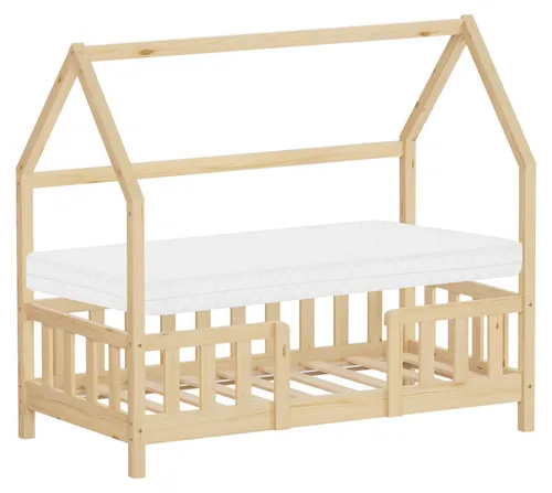 ML-Design Kinderbett 70x140cm mit Matratze und Rausfallschutz