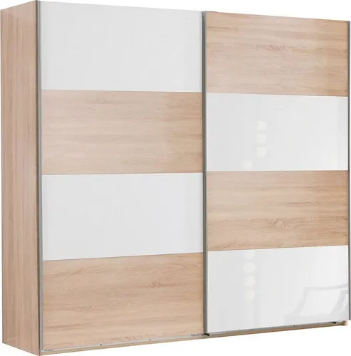 Wimex Schwebetürenschrank Easy mit Teilglas - Moderner Kleiderschrank mit flexiblen Kombinationsmöglichkeiten: Wählen Sie aus verschiedenen Breiten und Ausführungen. Die Schiebetüren aus Holzdekor und Glas bieten vielfältige Gestaltungsmöglichkeiten für Ihr Schlafzimmer.