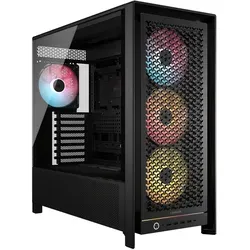 Corsair FRAME 5000D RS ARGB Airflow Case – Schwarz - PC-Gehäuse mit optimiertem Airflow-Design und RGB-Beleuchtung für maximale Kühlleistung und stilvolle Optik.