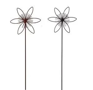 TrendLine Gartenstecker Metall Blume sortiert 115 cm Gartenstecker