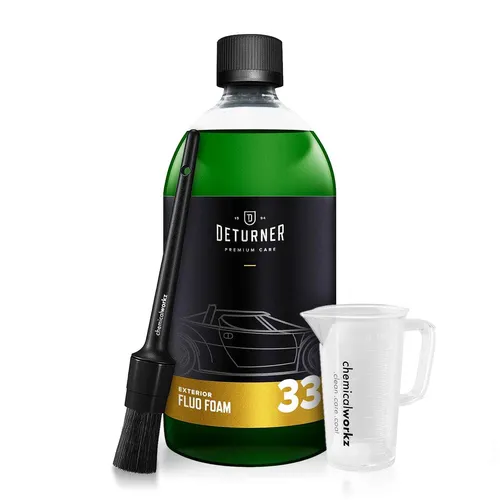 Deturner Fluo Foam Snow Foam (1L) Auto Schampoo Aktivschaum Autopflege Set