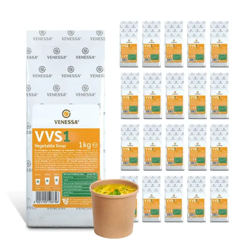 VENESSA Feine Gemüsesuppe Vegetable Soup VVS1  - 20 x 1kg - Vorteilspack
