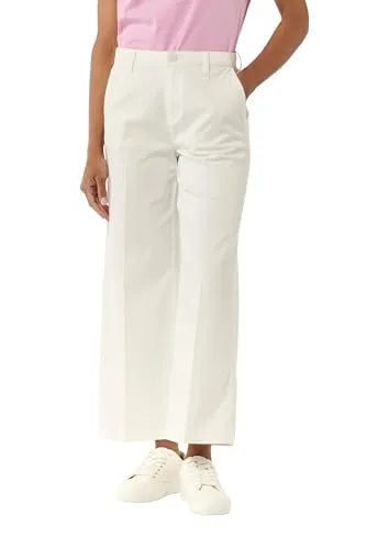 Comma Denim-Culotte mit Garment Dye und angedeuteter Tasche