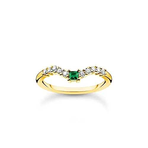 THOMAS SABO Ring aus vergoldetem Silber mit Zirkonia in gold von THOMAS SABO