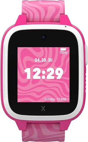 Digital Smartwatch Rechteckig IP68 4G XGO3 Gen 2 (Pink) für Kinder - Smartwatch für Kinder mit 1.3