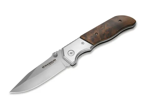Magnum Taschenmesser Forest Ranger - Klappmesser mit 23,5 cm Gesamtlänge, 9,7 cm Klinge aus robustem 440A Stahl und elegantem Holzgriff - ideal für Outdoor-Abenteuer.
