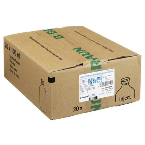 Kochsalzlösung 0,9% Injektionslösung 2000 ml - Isotone Kochsalz-Lösung 0,9% von Braun, ideal als Trägerlösung in Glasflaschen für medizinische Anwendungen.