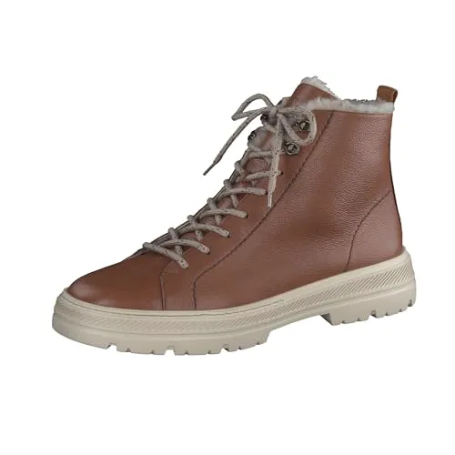 Paul Green Damen Schnürstiefelette mit Warmfutter - Wanderschuhe mit warmem Innenfutter aus veganem Merino-Material, ideal für kühle Tage und perfekt für Übergangszeiten.
