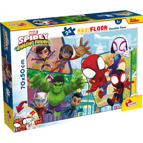 Lisciani 99726 - - MARVEL PUZZLE DF MAXI FLOOR 24 SPIDEY (24 Teile) (103238)