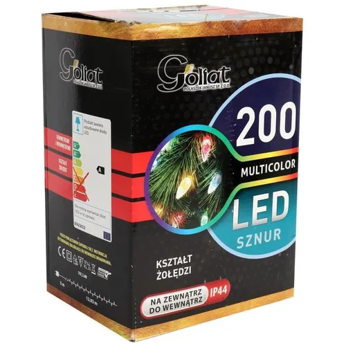 Mehrfarbige eichelförmige Weihnachtsbaumbeleuchtung mit 200 LEDs