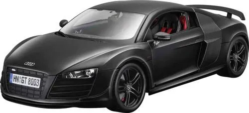 Audi R8 GT matt schwarz Modellauto 1:18 Maisto - Detailgetreues Modellauto im Maßstab 1:18, mit Öffnungsmöglichkeiten für Hauben und Türen – ideal für Sammler und Audi-Fans.
