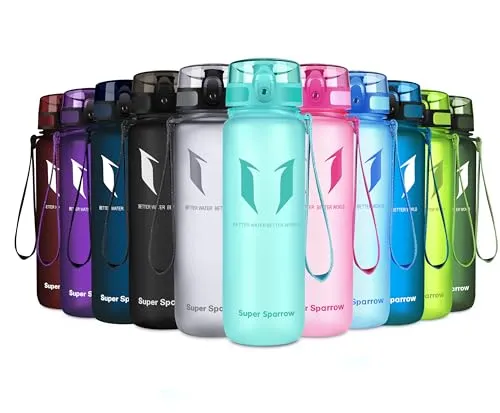 Super Sparrow Trinkflasche in türkis von Super Sparrow