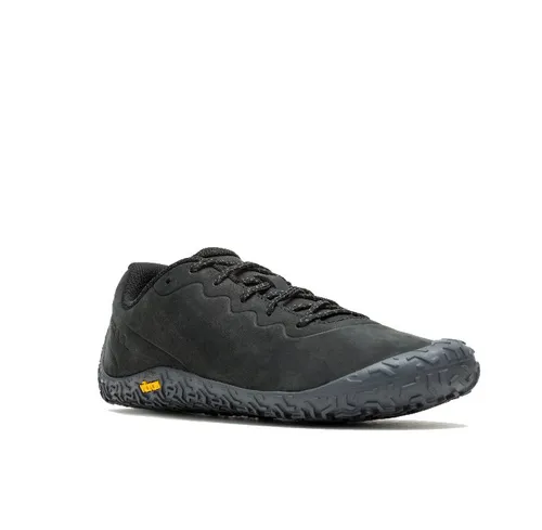 Merrell Herren Sneaker VAPOR GLOVE 6 LTR - Schwarz, 45 EU - Laufschuhe mit minimalistischer Bauweise und hervorragender Bodenhaftung, ideal für natürliche Bewegungen und Trail-Läufe.