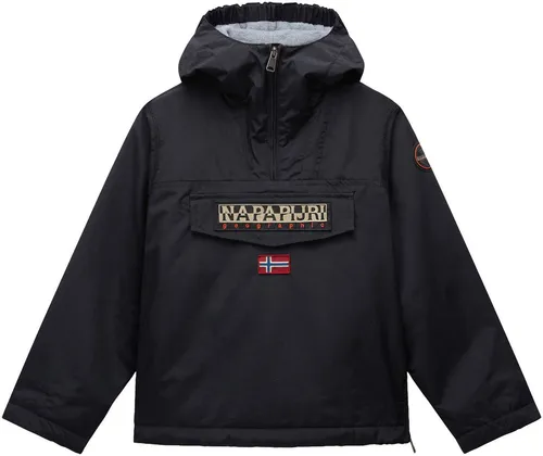 Napapijri Kurzjacke K Rainforesti 2 schwarz 134-140 - Funktionsjacke aus 100% Polyamid, wasserabweisend und ideal für aktive Kinder im Freien.