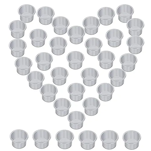 Stück Mini Kerzeneinsätze aus Metall Deko Kerzeneinsatz Creative Kerzenhalter aus Metall Tafelkerzen Teelichthalter für Stabkerzen, Tafelkerzen, Baumkerzen, Pyramidenkerzen, Puppenkerzen 40