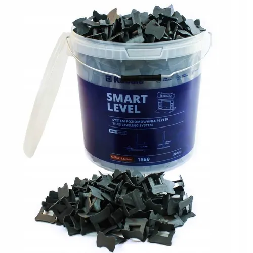 KUBALA Nivellierclips 1,5 mm 800 Stück Eimer 1869 in grau von Kubala