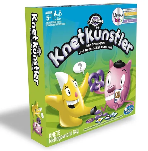 Hasbro Spiele C0433100 - Cranium Knetkünstler, Vorschulspiel für Kreativität und Teamgeist, inkl. Knete, ideal für Kinder ab 5 Jahren