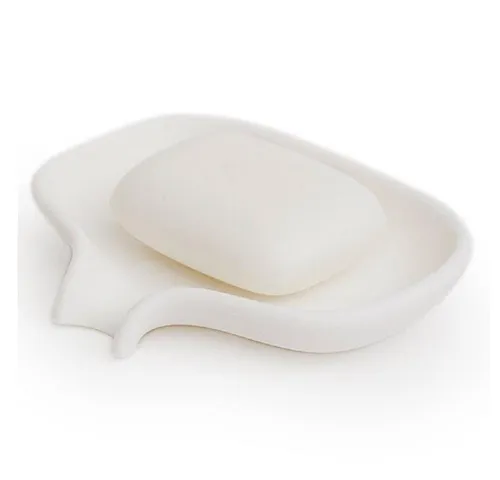 Bosign Waschtisch-Set Seifenablage mit Ablauf Soap Saver Weiß