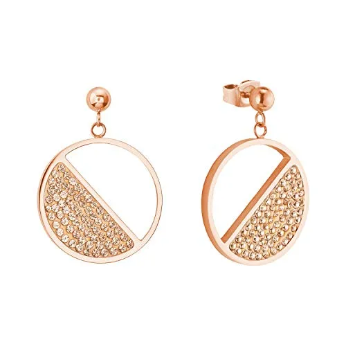 s.Oliver Damen-Ohrstecker Edelstahl Kristall 2024274