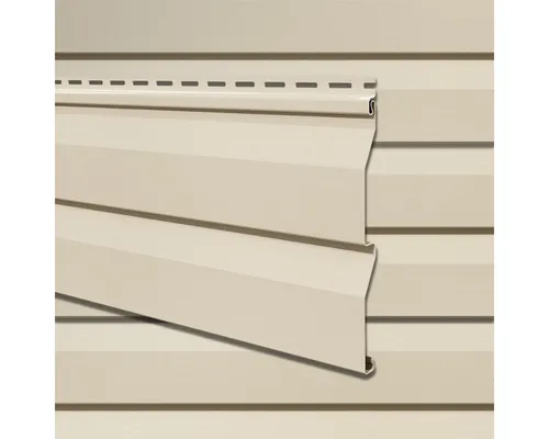 VILO Verkleidungspaneel Canadian Siding SV-03 Stülpprofil 2-Brett 3,0m St. 0,6qm beige, BxL: 24x300 cm, 0,72 qm, (Stückweise 1 Paneel, 0,72 qm) 2-lagig, solide Beständigkeit, pflegeleicht, abwaschbar, Leichtgewicht