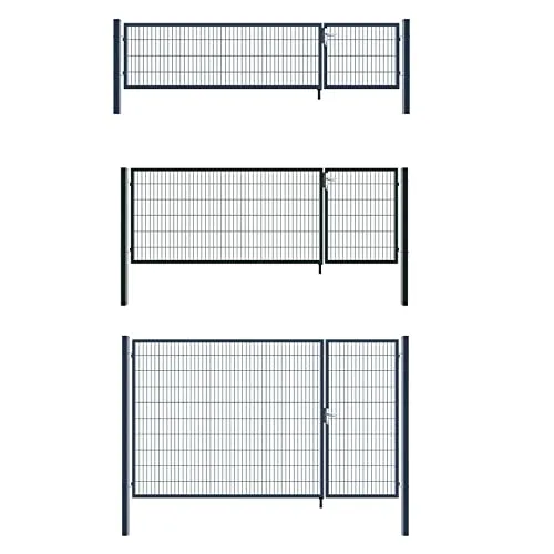 Aileenstore Doppelflügeltor für Garten und Einfahrt – Anthrazit Grau, 3,5 m Breite