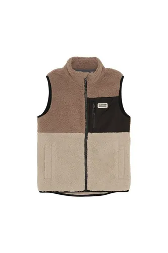 COLOR KIDS Plüschweste COFleece Vest Kuschelige Teddy-Weste mit praktischen Taschen