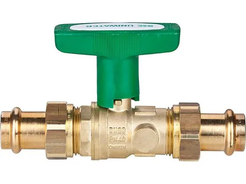 Press Kugelhahn DN20 22x22mm T-Griff Messing UNIWATER  2x Viega-Profipress