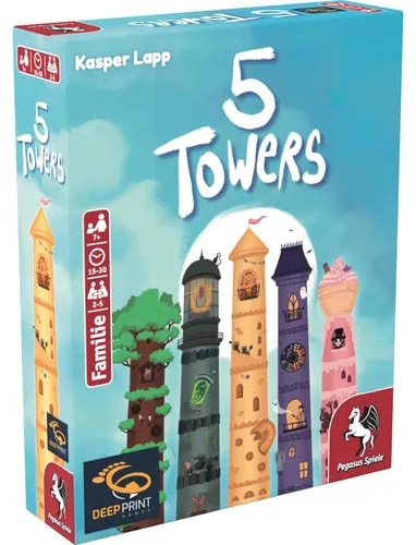 Pegasus 5 Towers, Kartenspiel, Familie, 7 Jahr(e), 15 min, 30 min, Familienspiel